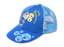 凯维帽业-儿童多啦A梦拼接棒球网帽定做RM216